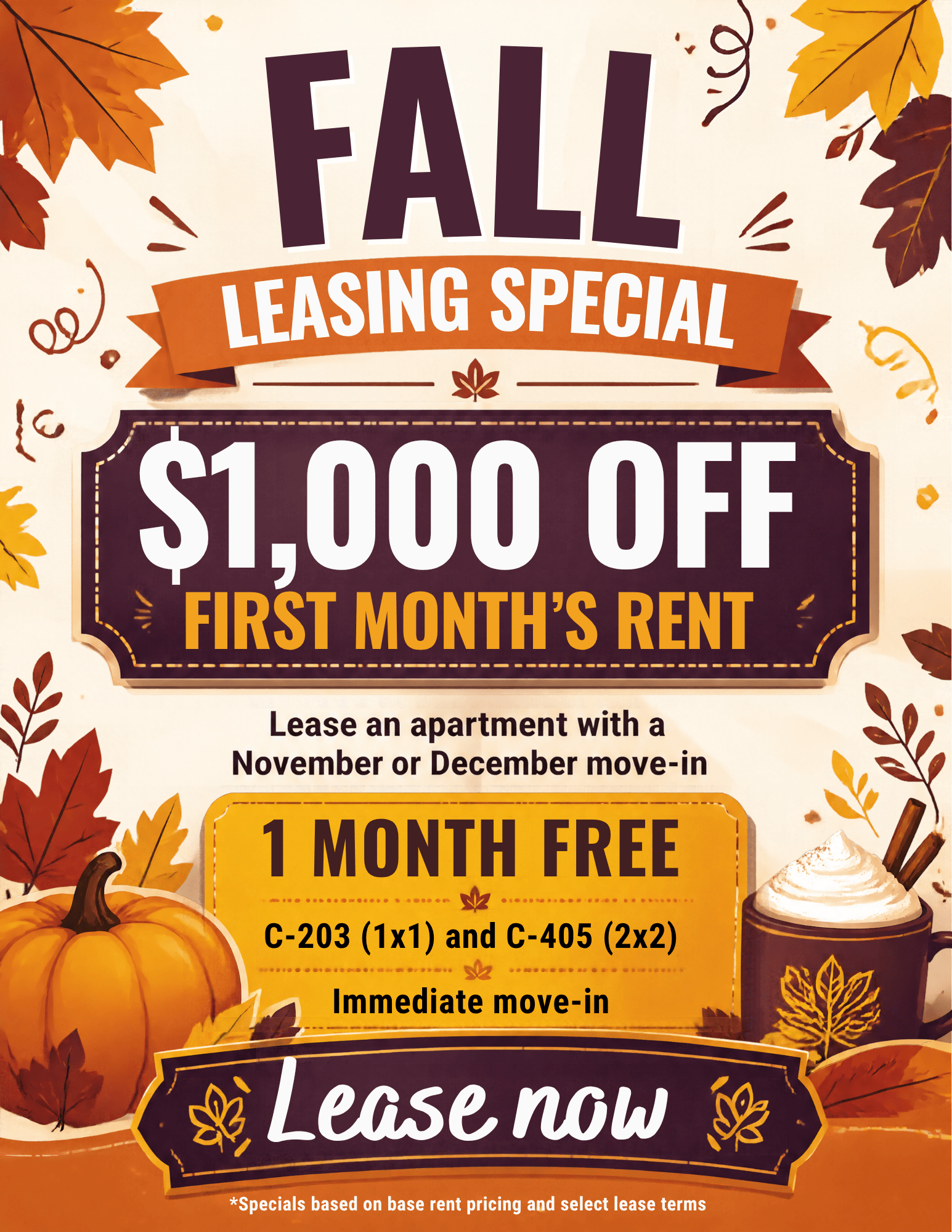 A promotional image for The Boulevard offering 2 weeks to 1 month free for apartment homes.